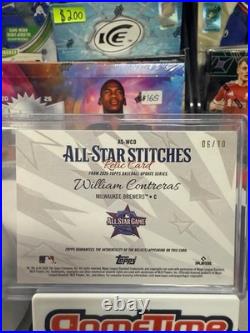 2026 Topps All-Star Stitches Relic Black Patch William Contreras /10 Brewers