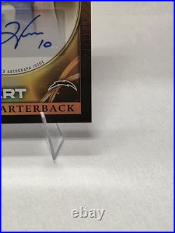2026 Topps Flagship Justin Herbert All Topps Team Gold Auto /50 Chargers