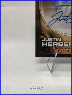 2026 Topps Flagship Justin Herbert All Topps Team Gold Auto /50 Chargers