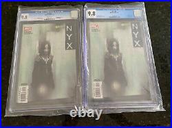 2- 2004 Nyx 3 Cgc 9.8 1st Appearance X-23 1st Print All-new Wolverine Lot White