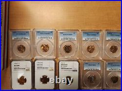 30 Coin Lot Lincoln Cent All graded NGC PCGS Estate Coin Collection