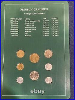 37 blister Coin Sets of All Nations Collections