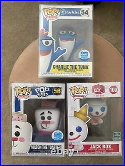 3 Funko Pop Ad Icon Lot Rare! All 3 In Soft Protectors And Shipped With Care