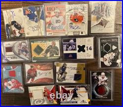 (40) HOCKEY Lot ALL GAME USED JERSEY AUTO AUTOGRAPH Cards Ultimate Collection