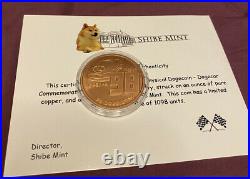 #420 2014 Shibe Mint Collection. 999 Silver Dogecoin 1 oz, Dogecar, all COAs