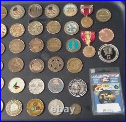 42 Coins Challenge Coin lot set Collection Military ALL SERVICES US See ALL Pics