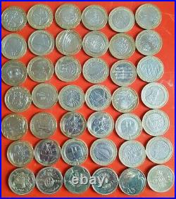 42x ALL DIFFERENT Job Lot of RARE £2 Coins Collectable Two Pound Coins joblot