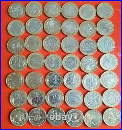 42x ALL DIFFERENT Job Lot of RARE £2 Coins Collectable Two Pound Coins joblot