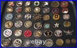 43 Coins Challenge Coin lot set Collection Military ALL SERVICES US See ALL Pics