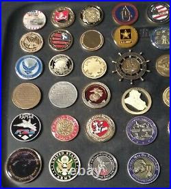 43 Coins Challenge Coin lot set Collection Military ALL SERVICES US See ALL Pics