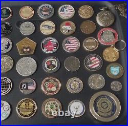 47 Coins Challenge Coin lot set Collection Military ALL SERVICES US See ALL Pics