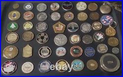 47 Coins Challenge Coin lot set Collection Military ALL SERVICES US See ALL Pics