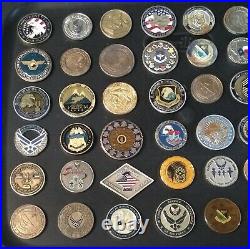 54 Coins Challenge Coin lot set Collection Military ALL SERVICES US See ALL Pics