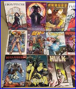 55 ct. GGA ART Comics Lot D to N DNAgents #24 Die! Namite Gen 13 Harley Quinn W@W