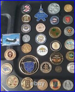 56 Coins Challenge Coin lot set Collection Military ALL SERVICES US See ALL Pics
