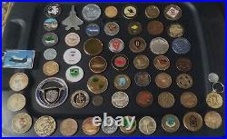 56 Coins Challenge Coin lot set Collection Military ALL SERVICES US See ALL Pics