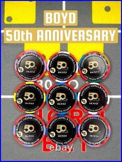 $5 Boyd 50th Anniversary Lot Of 9 All Las Vegas Properties