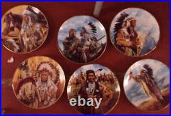 6 American Indian Heritage Foundation plates Franklin Mint With Out Certificates