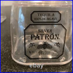 6 PATRON Empty Tequila Collectible Bottle Drinking Cup Lot Margarita Glasses Set