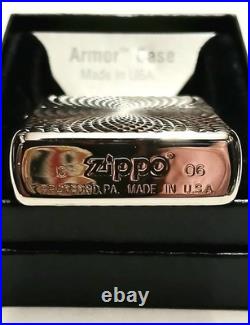 6 Zippo Lot Armor Emblem Swarovski Crystal Brass All Unfired New In Box