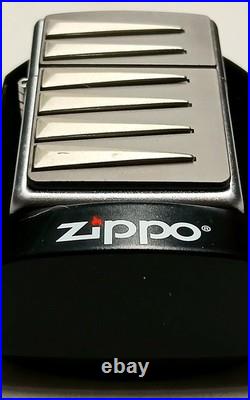 6 Zippo Lot Armor Emblem Swarovski Crystal Brass All Unfired New In Box