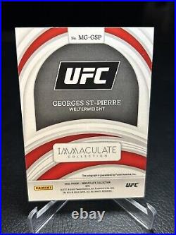 76/99 Georges St-Pierre 2022 Immaculate UFC Marks Of Greatness Auto #MG-GSP