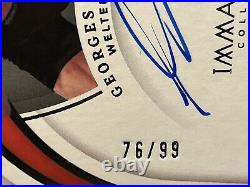 76/99 Georges St-Pierre 2022 Immaculate UFC Marks Of Greatness Auto #MG-GSP