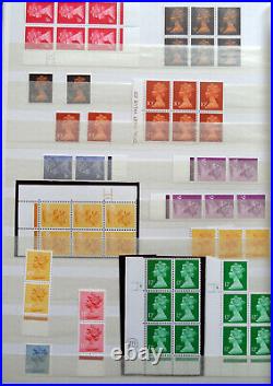 870 + MINT GB STAMP COLLECTION ALL REIGNS QV to QEII MNH in stock book all shown