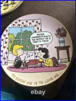 (8) Danbury Mint Limited Edition Retirement Plates-2006 I678/I679 Snoopy Peanuts