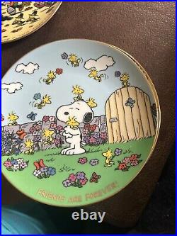 (8) Danbury Mint Limited Edition Retirement Plates-2006 I678/I679 Snoopy Peanuts