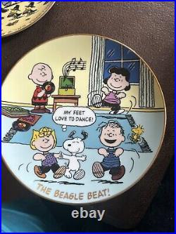 (8) Danbury Mint Limited Edition Retirement Plates-2006 I678/I679 Snoopy Peanuts