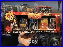 8 Different KISS lunchboxes 6 THERMOSES ALL MINT NOT VINTAGE BUT 2000s