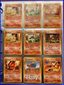 90Lot Pokemon Card Japanese Old Back + collection file monster ball ALL Mint