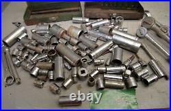 90 all S-K socket ratchet wrench metal box collectible mechanics tool lot S2