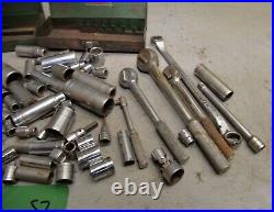 90 all S-K socket ratchet wrench metal box collectible mechanics tool lot S2
