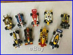 9pc Aurora AFX Slot Car Indy & Grand Prix Collection Lot All Running
