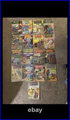 ACTION COMICS ADVENTURE COMICS Silver Age Age Lot (17 Comics!) All Sleeved