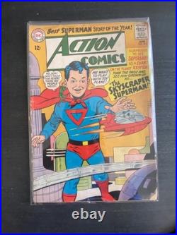 ACTION COMICS ADVENTURE COMICS Silver Age Age Lot (17 Comics!) All Sleeved