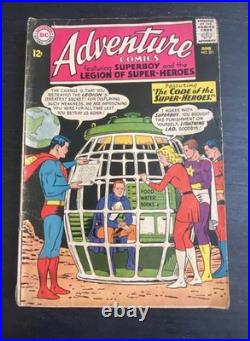 ACTION COMICS ADVENTURE COMICS Silver Age Age Lot (17 Comics!) All Sleeved