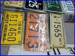 ALL 50 STATES + WASH DC Motorcycle License Plate LOT ORIGINAL