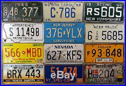 ALL 50 UNITED STATES VINTAGE LICENSE PLATE SET NUMBER TAG LOT USA RARE 1960s-90s