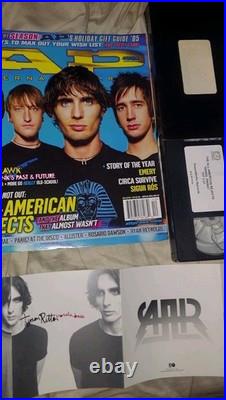 ALL AMERICAN REJECTS Lifetime Collection LOT Stickers Magazine RARE Vhs Tape FS ALL AMERICAN REJECTS Lifetime Collection LOT Stickers Magazine RARE Vhs Tape FS