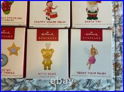 ALL MINIATURE LOT (20) Hallmark Ornaments Mini Keepsake 2021 2022