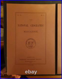 ALL MINT National Geographic Magazine Vol 2 No 1-5 REPRINTS (Maps Included)