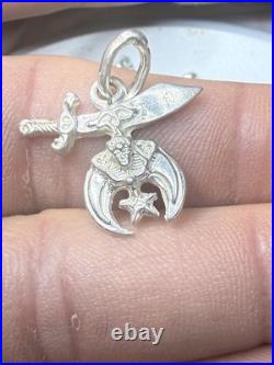 ALL STERLING 925 Masonic Shriners LOT 40+ Pins Charms Pendants + 925 Belt Buckle