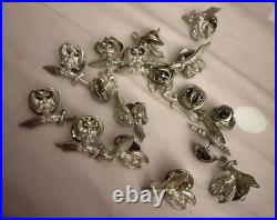 ALL STERLING 925 Masonic Shriners LOT 40+ Pins Charms Pendants + 925 Belt Buckle