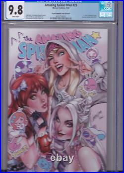 AMAZING SPIDER-MAN #25 CGC 9.8 MINT SDCC K-Pop Cover #D J Scott Campbell MJ Gwen