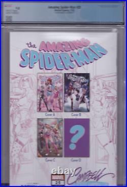 AMAZING SPIDER-MAN #25 CGC 9.8 MINT SDCC K-Pop Cover #D J Scott Campbell MJ Gwen