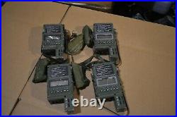 AN/PRC-112B1 Radio withGPS lot of 4 all have cracks in the Glass 3 work