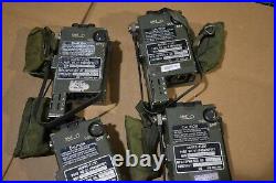 AN/PRC-112B1 Radio withGPS lot of 4 all have cracks in the Glass 3 work